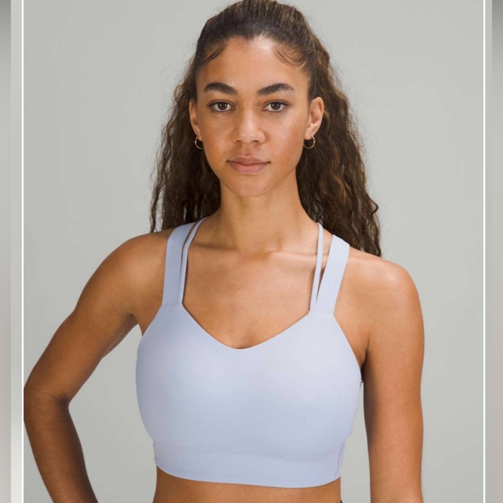 lululemon like a cloud d/dd bra - size 8 blue